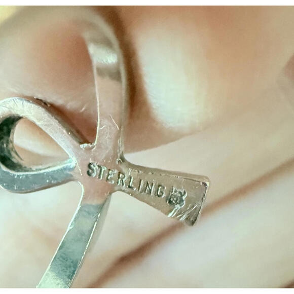 925 Sterling Silver Vintage Egyptian Ankh Oxidized Ring Size 6 Key of Life - Picture 7 of 8